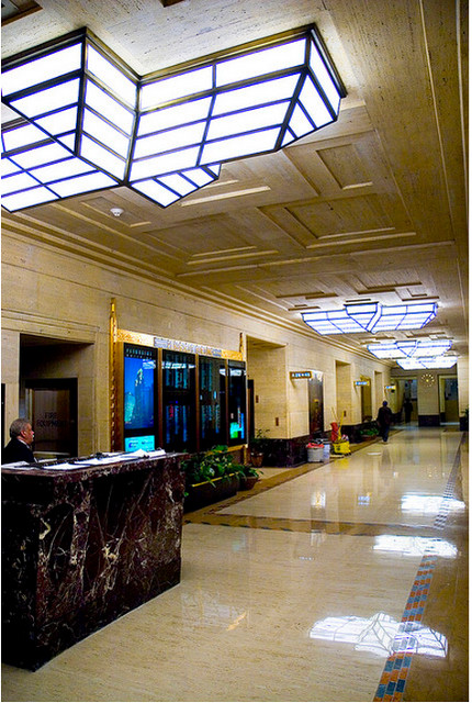 A hallway off the Penobscot's lobby.