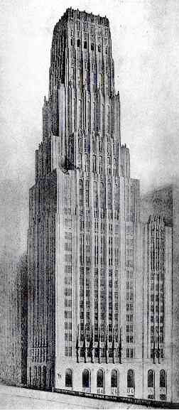Elial Saarinen's proposed Chicago Tribune Building.