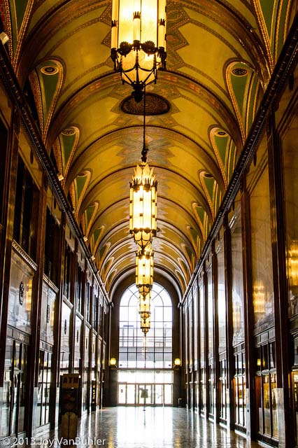 The Fisher Building's arcade.