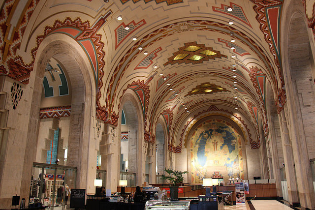 The Guardian Building's bank hall.