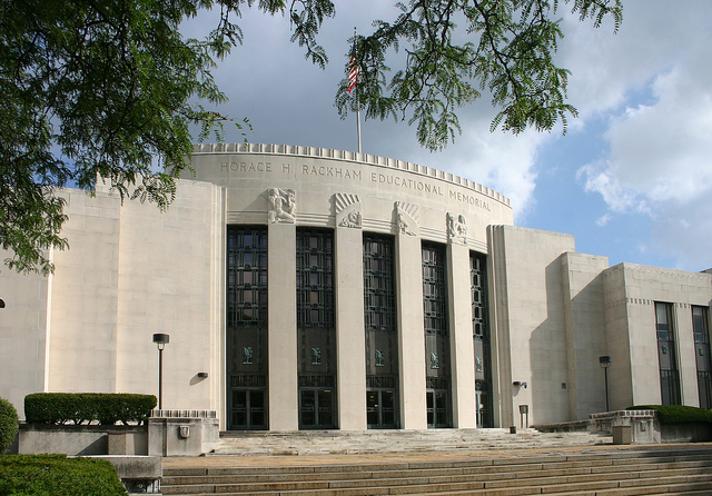The Rackham Building's entrance.