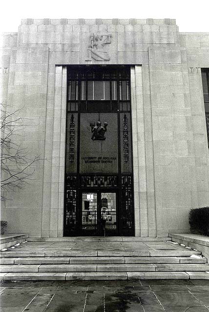 The Rackham Building's entrance.